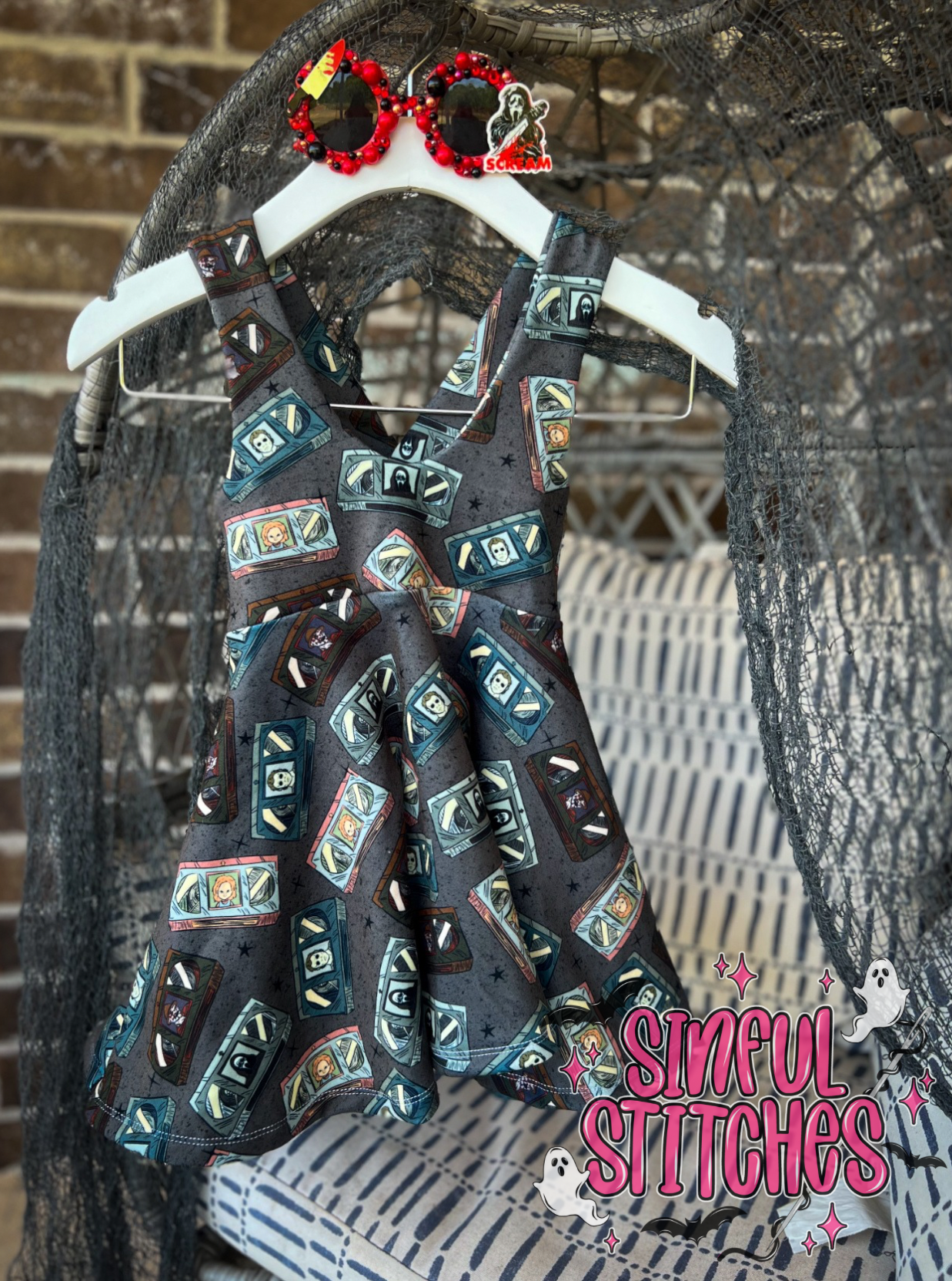 RTS VHS Pinafore Dress 2T