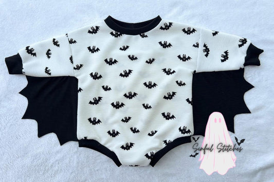 RTS Bats Sweater Romper 9/12