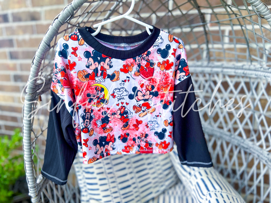 RTS Red Mouse Long Sleeve Boxy 4T